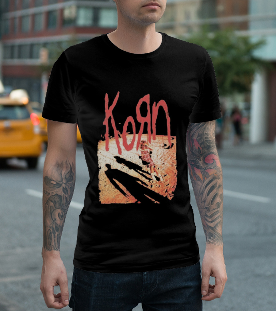 Korn Self Titled Album Cover Art With Distressed Child T-Shirt
