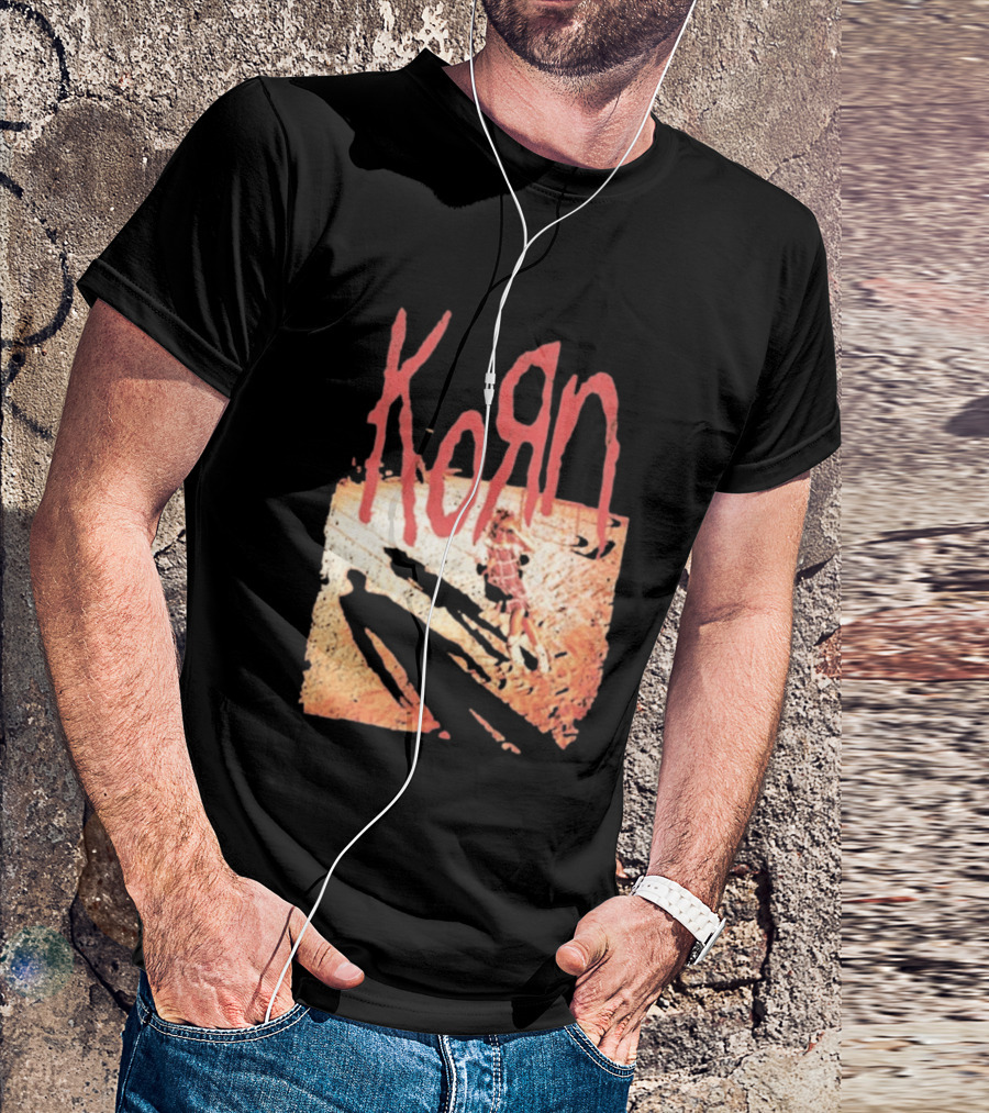 Korn Self Titled Album Cover Art With Distressed Child T-Shirt