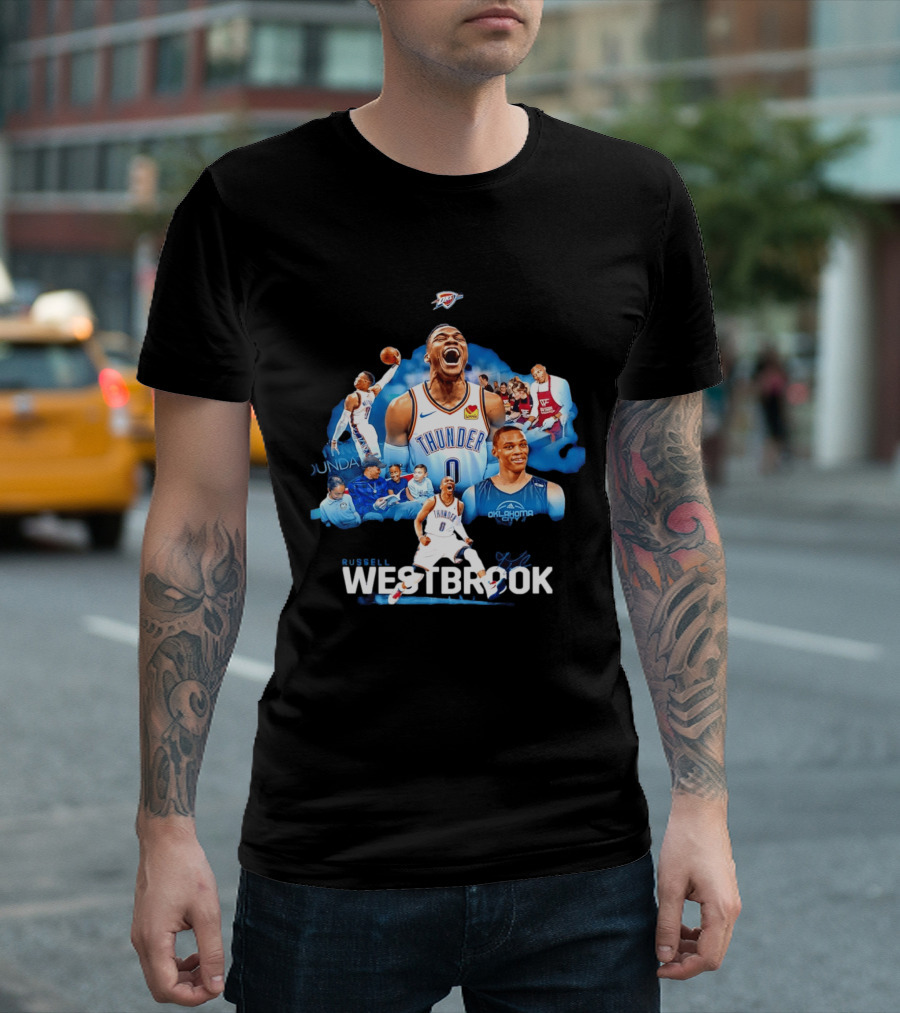 Russell Westbrook Thunder Basketball Oklahoma City Legends T-Shirt