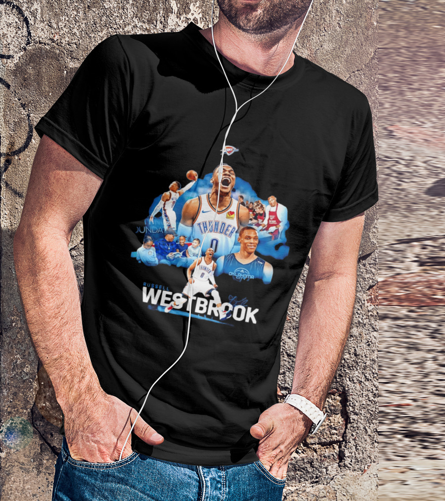Russell Westbrook Thunder Basketball Oklahoma City Legends T-Shirt