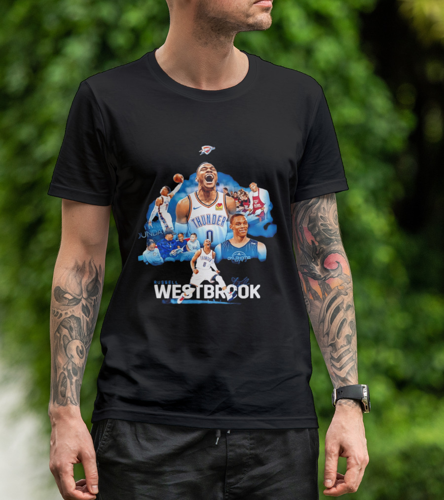 Russell Westbrook Thunder Basketball Oklahoma City Legends T-Shirt