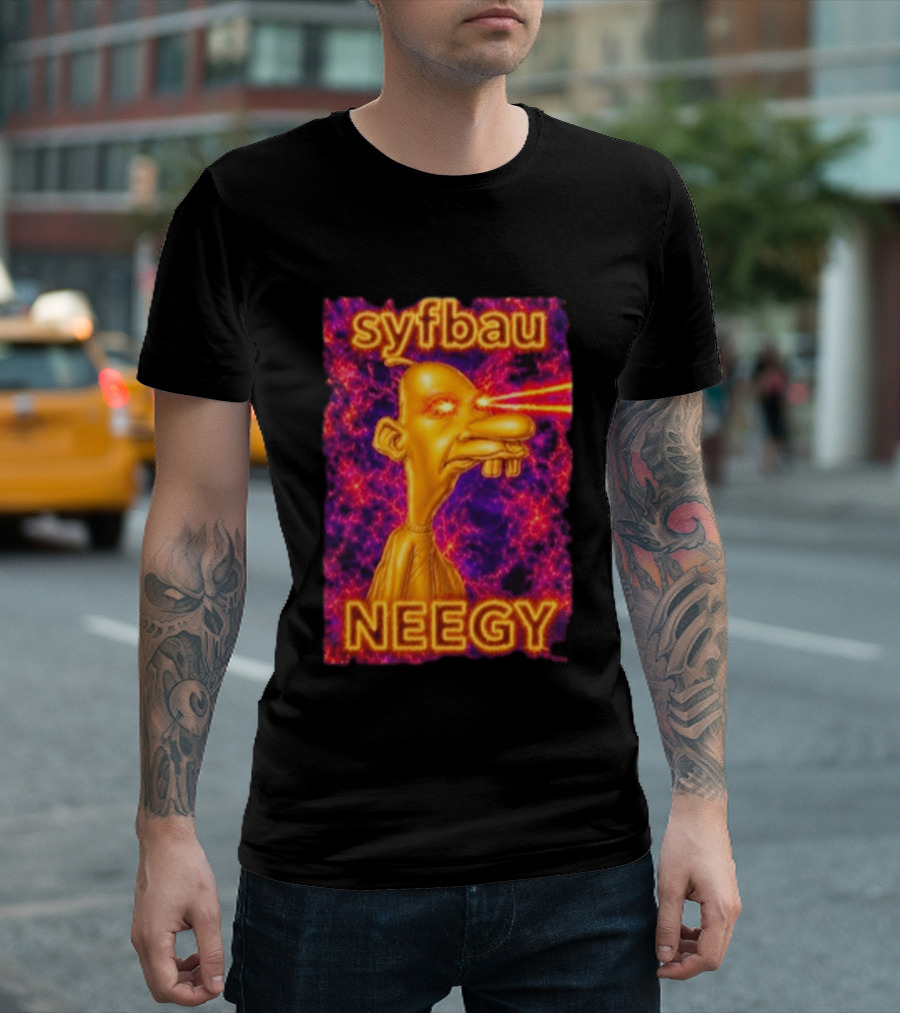 Syfbau Neegy Laser Eyes T-Shirt