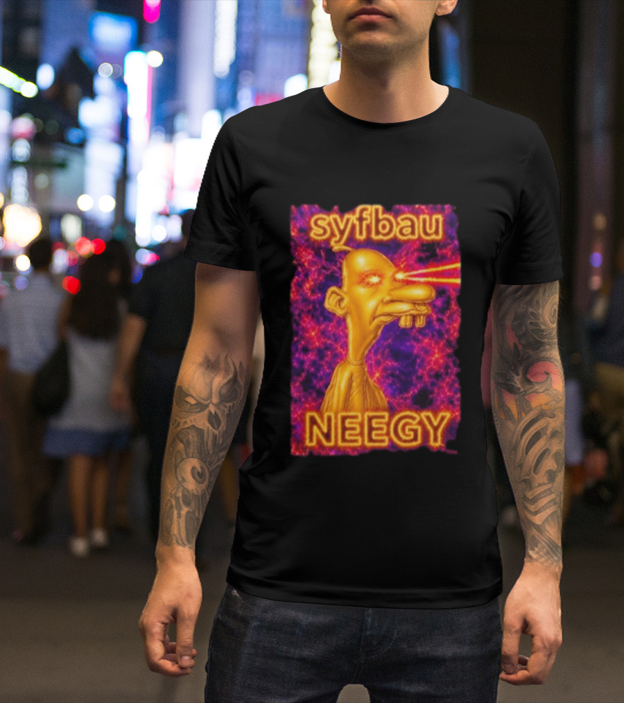 Syfbau Neegy Laser Eyes T-Shirt