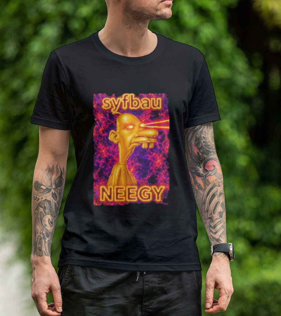 Syfbau Neegy Laser Eyes T-Shirt