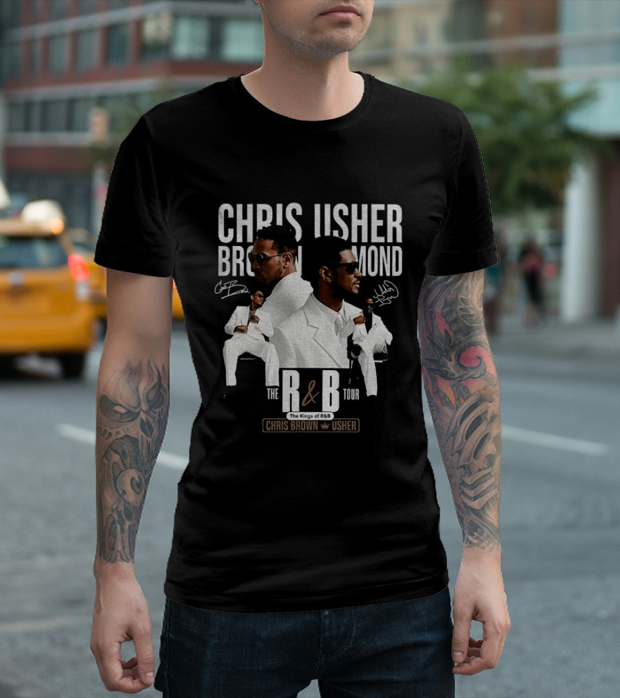 Chris Brown Usher The Kings Of R&B Tour 2026 T-Shirt
