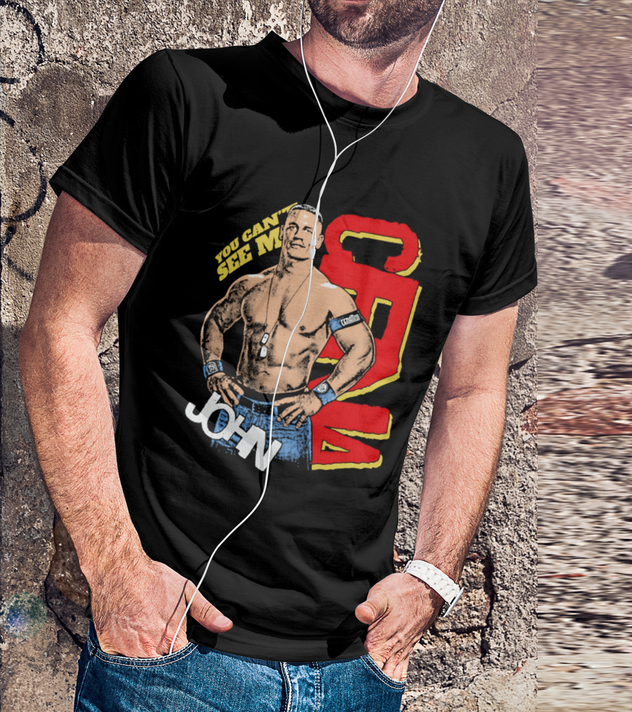 You Can't See Me John Cena Retro Style WWE Fan Favorite T-Shirt