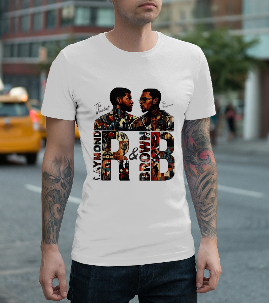 Usher Chris Brown Raymond R And B Tour 2026 Concert Hip Hop The Vocalist The Performer T-Shirt