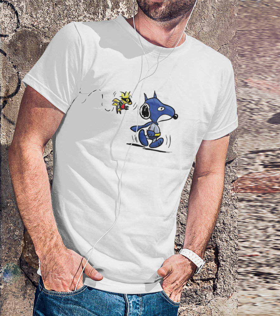 Batman Snoopy And Robin Woodstock DC Peanuts T-Shirt