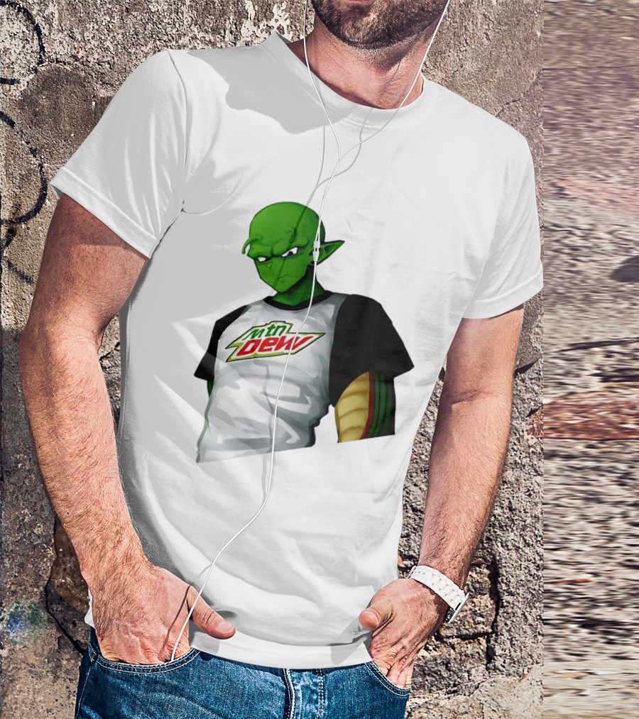 Piccolo Dragon Ball Z Character In Mtn Dew T-Shirt