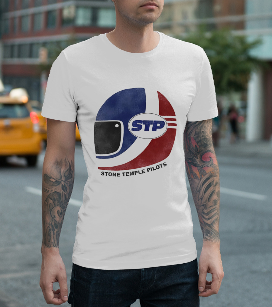Stone Temple Pilots STP Helmet T-Shirt