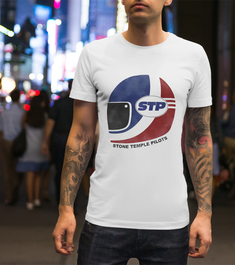 Stone Temple Pilots STP Helmet T-Shirt