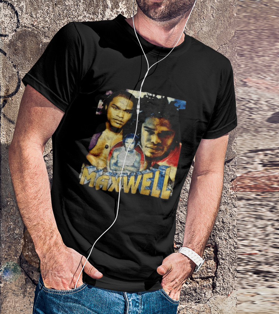 Maxwell 1990s Music Legend Collage T-Shirt