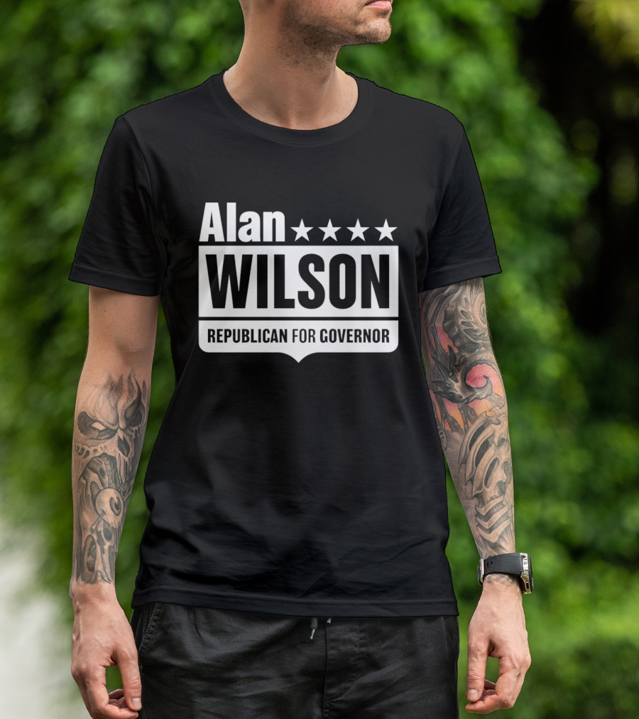 Alan Wilson Republican For Governor 2026 Election Campaign Stars T-Shirt