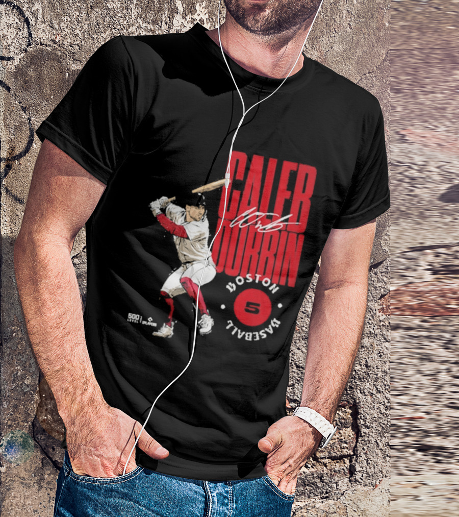 Caleb Durbin Boston Baseball Stamp Number 5 T-Shirt
