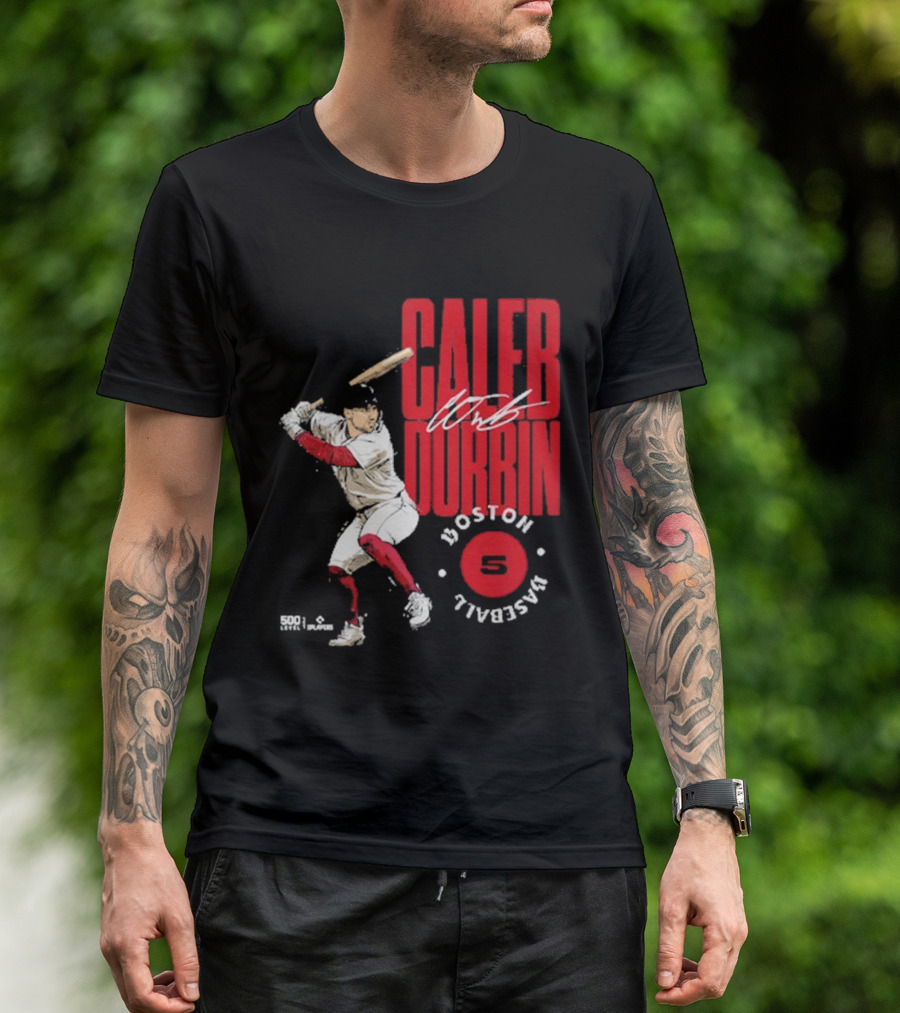 Caleb Durbin Boston Baseball Stamp Number 5 T-Shirt
