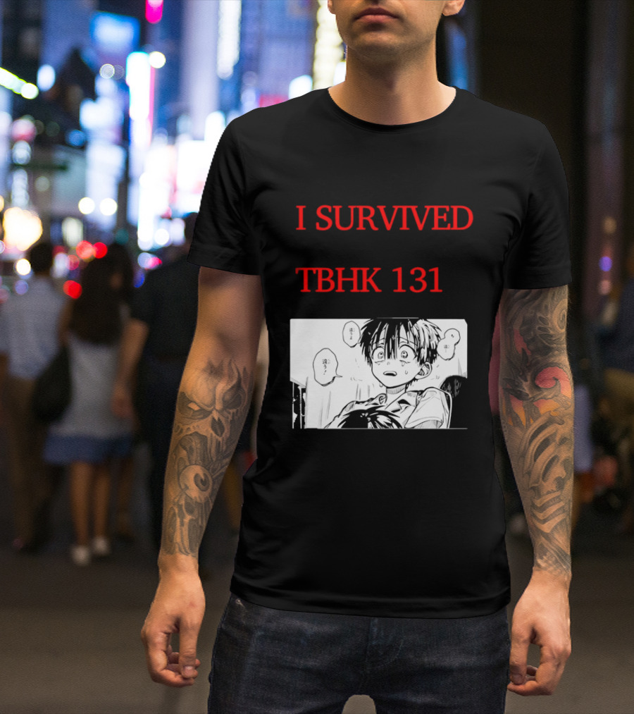 I Survived Tbhk 131 Crying Boy Manga Panel Japanese Comic Scene T-Shirt