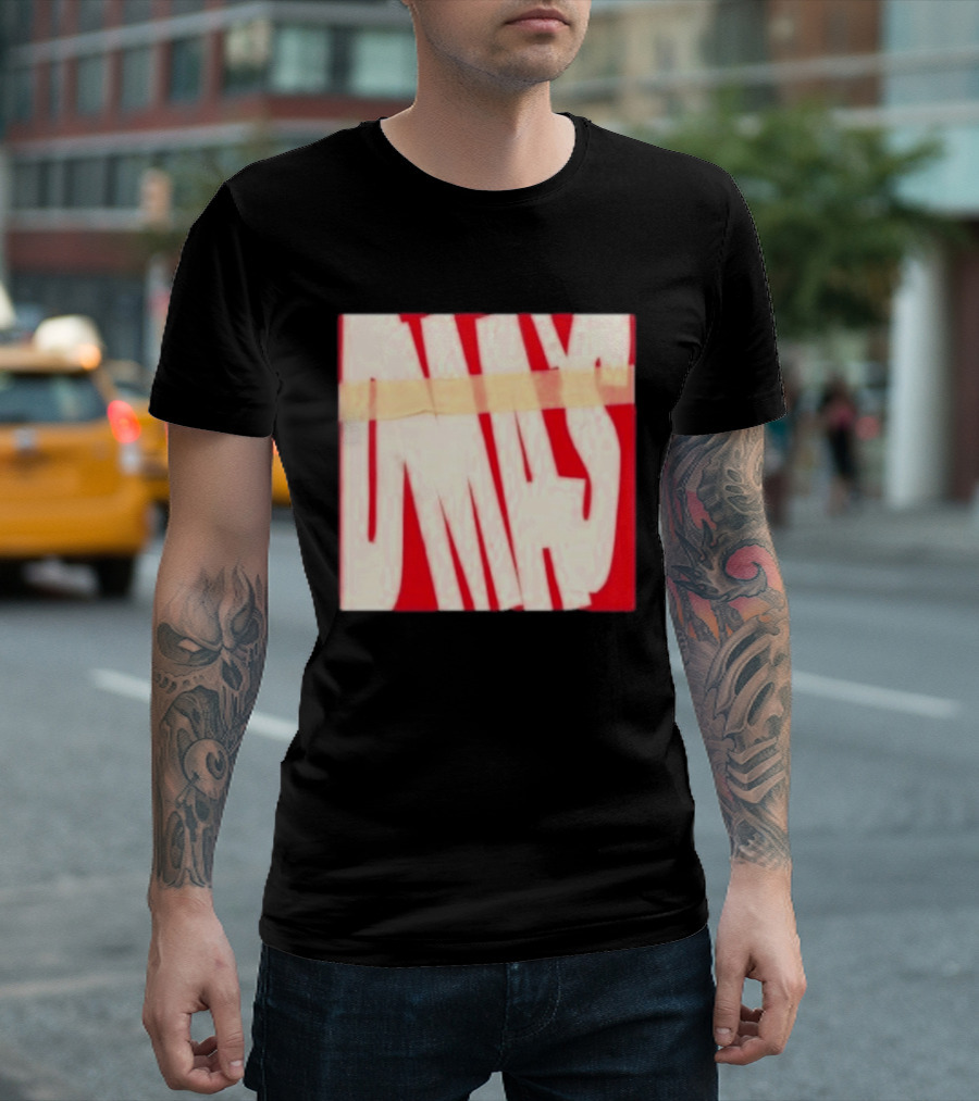 DMA's DMA's Album Cover Art Distorted Red White T-Shirt