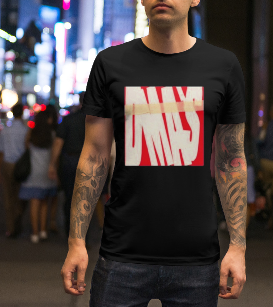 DMA's DMA's Album Cover Art Distorted Red White T-Shirt