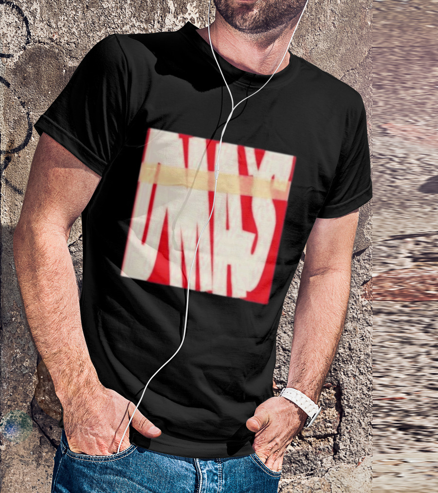 DMA's DMA's Album Cover Art Distorted Red White T-Shirt