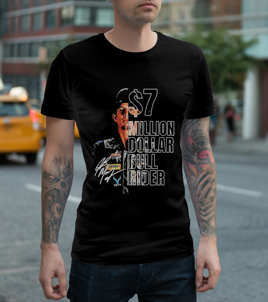 J B Mauney PBR $7 Million Dollar Bull Rider T-Shirt
