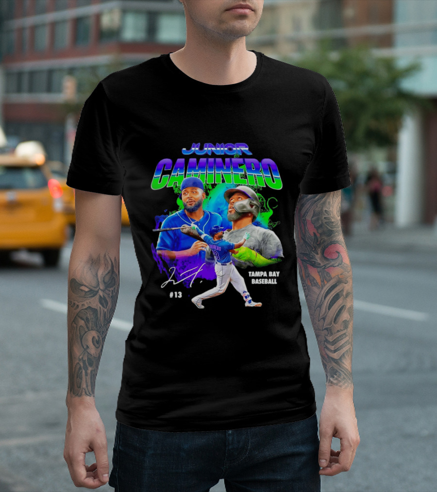 Junior Caminero Tampa Bay Baseball #13 2026 T-Shirt