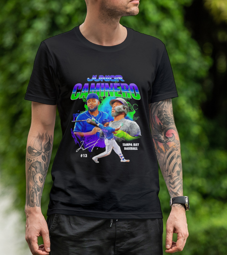 Junior Caminero Tampa Bay Baseball #13 2026 T-Shirt
