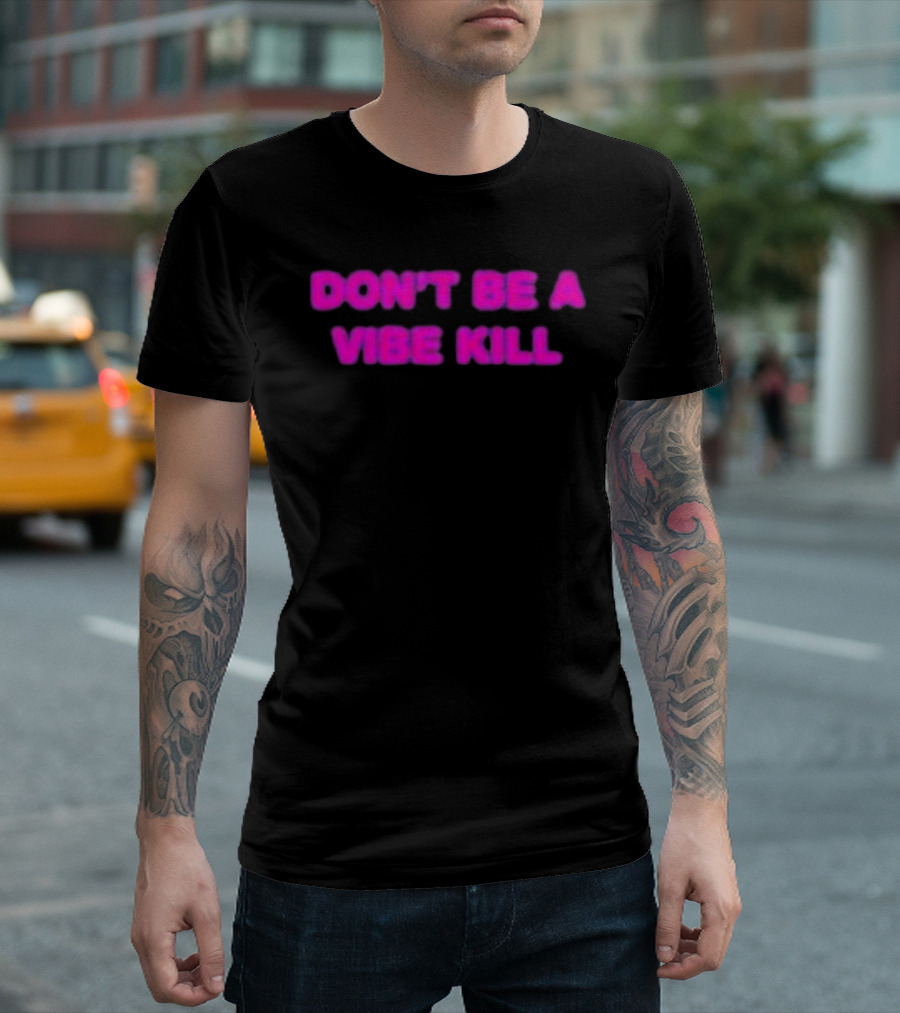 Madonna Don't Be A Vibe Kill Pink T-Shirt