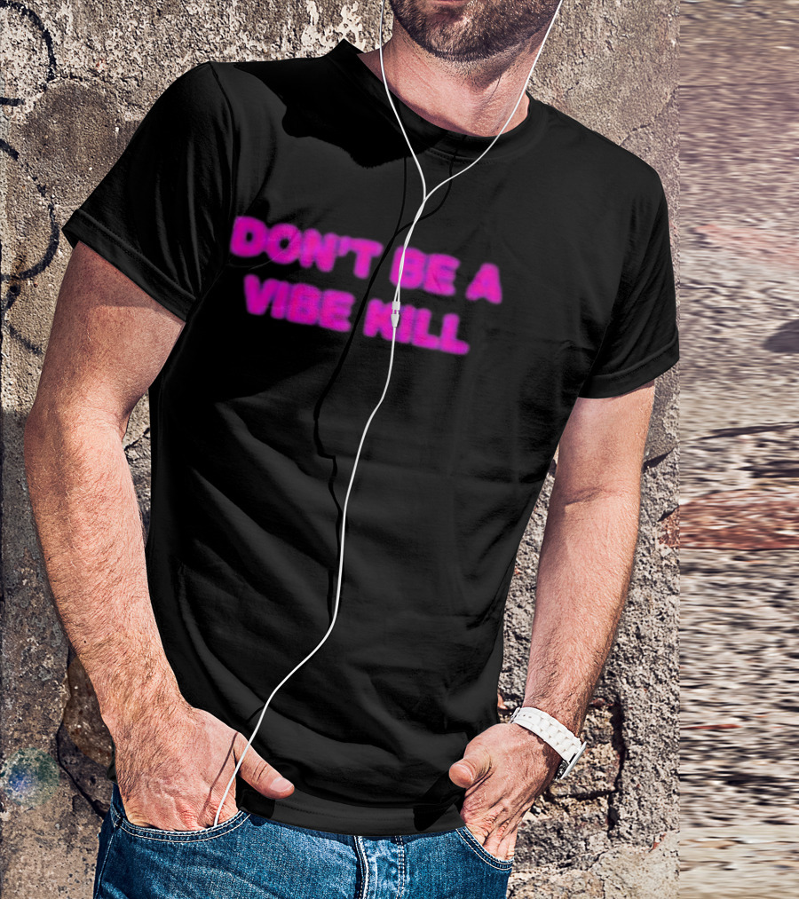 Madonna Don't Be A Vibe Kill Pink T-Shirt