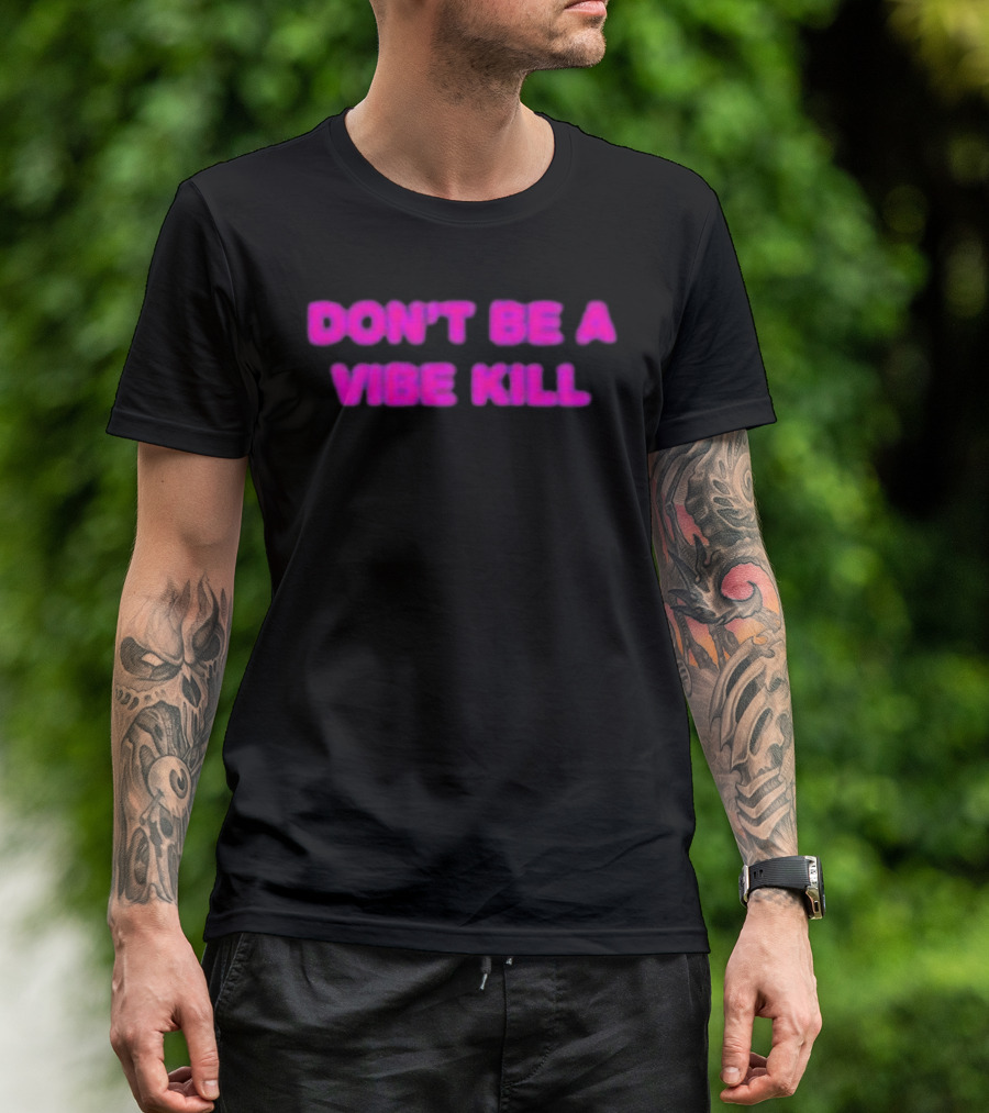 Madonna Don't Be A Vibe Kill Pink T-Shirt