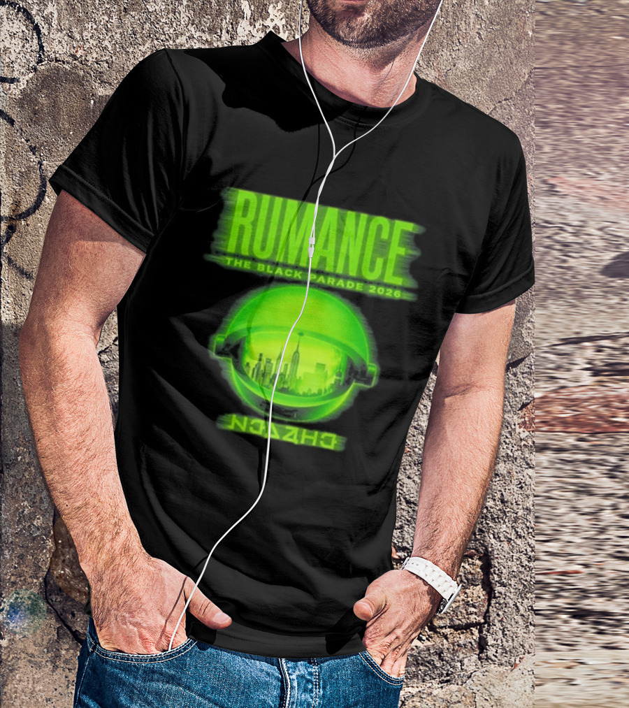 RUMANCE The Black Parade 2026 Neon Cityscape T-Shirt