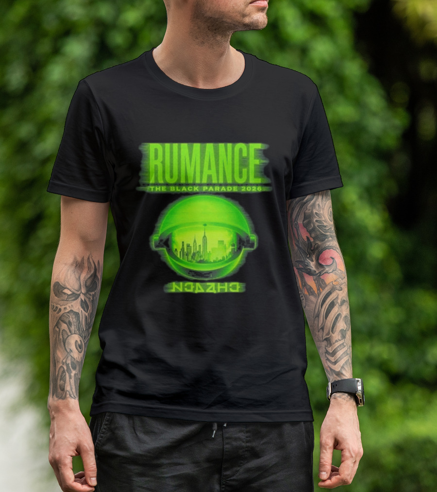 RUMANCE The Black Parade 2026 Neon Cityscape T-Shirt