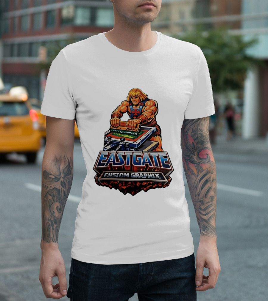 Eastgate Custom Graphix He Man Screen Printing T-Shirt