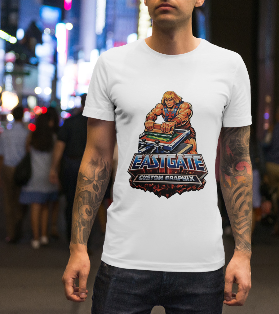 Eastgate Custom Graphix He Man Screen Printing T-Shirt