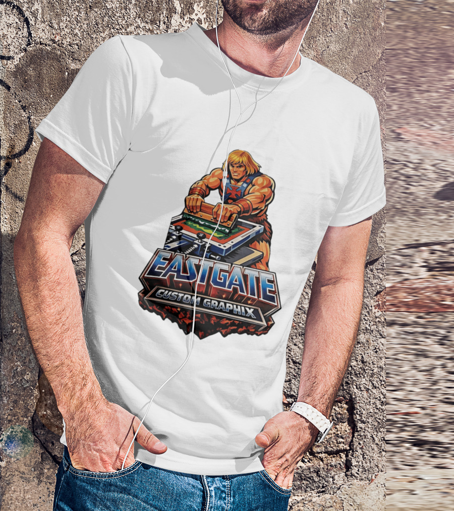 Eastgate Custom Graphix He Man Screen Printing T-Shirt