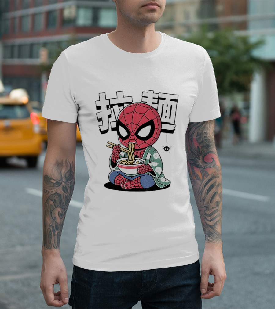 Spider Man Ramen Noodles Kanji Spideramen T-Shirt