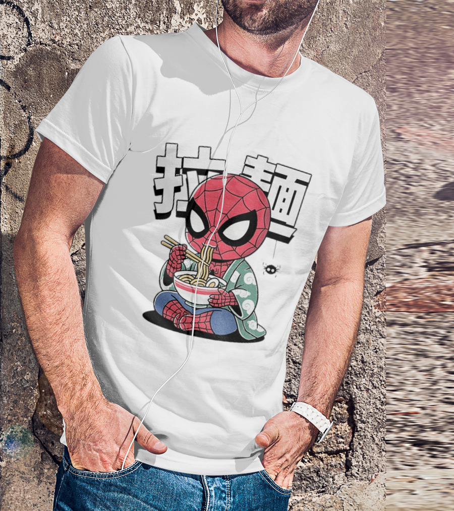 Spider Man Ramen Noodles Kanji Spideramen T-Shirt