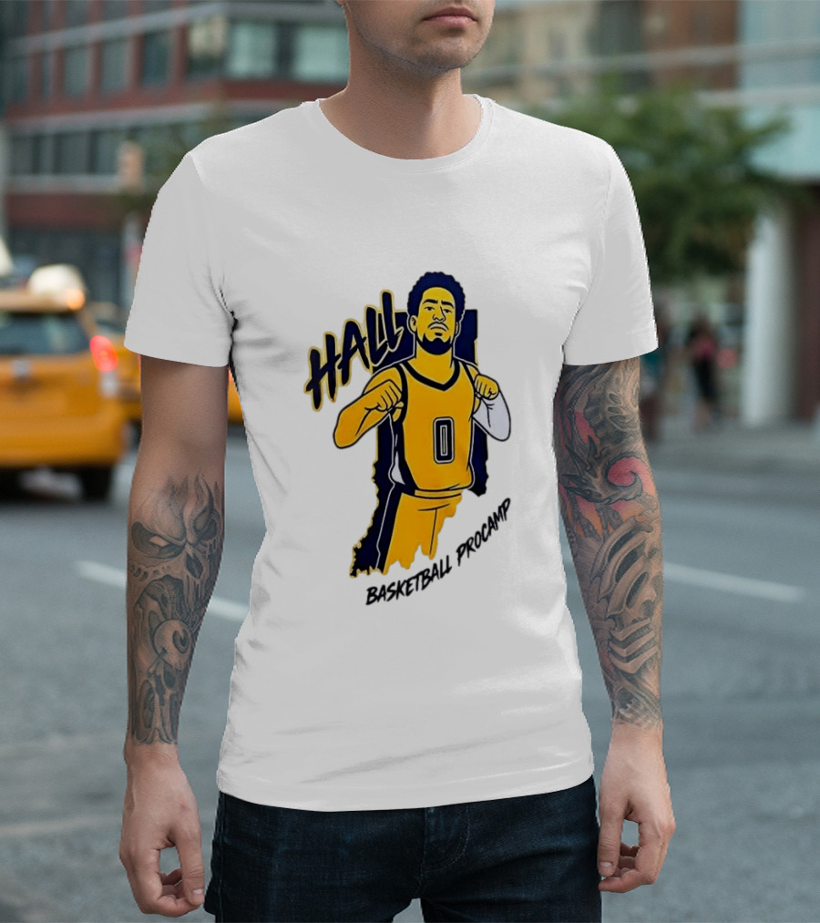 Indiana Pacers Haliburton Hall 0 Basketball Procamp T-Shirt