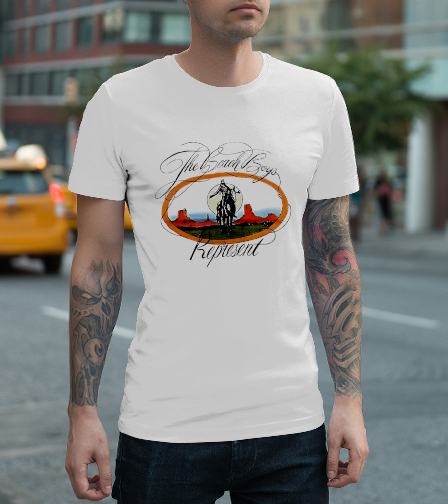 The Beach Boys Represent Native American Horse Monument Valley Sunset T-Shirt