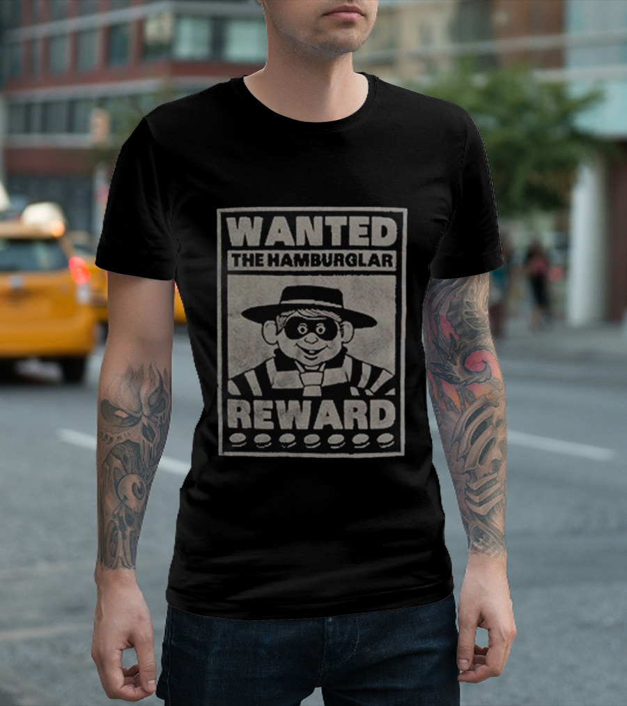 Wanted The Hamburglar Reward Wanted T-Shirt