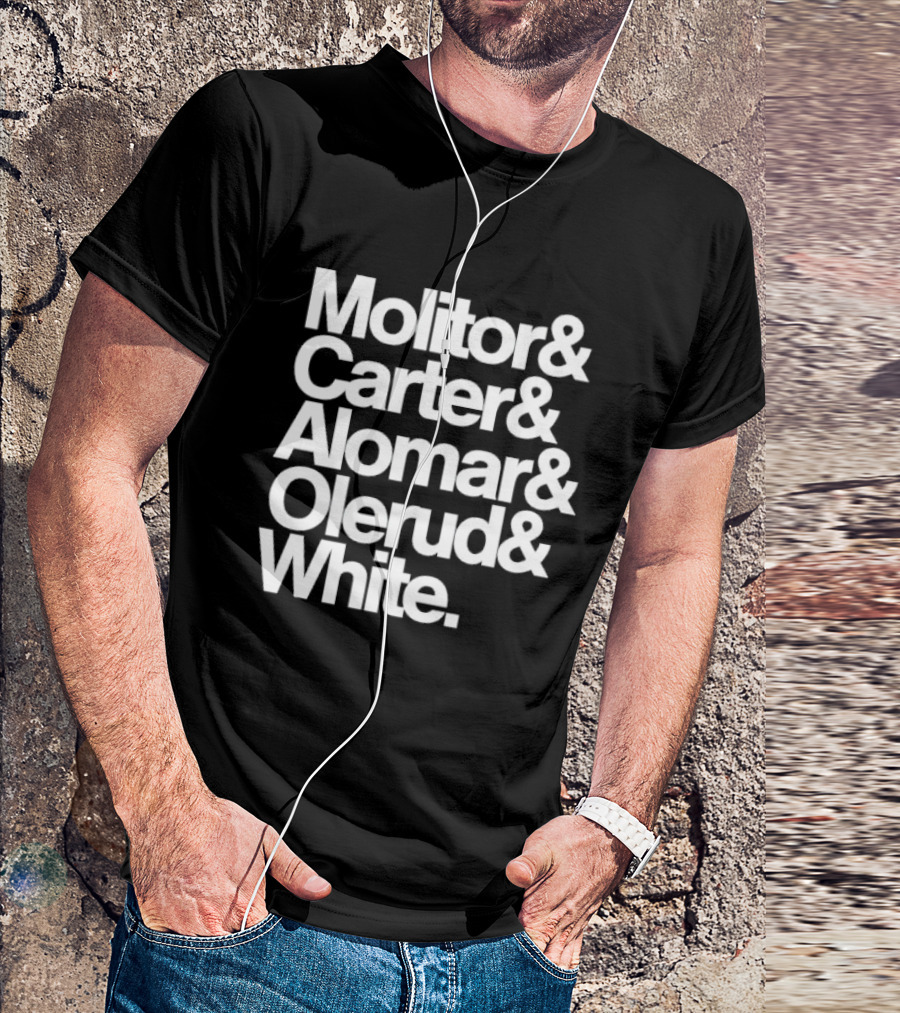 Toronto Blue Jays Molitor Carter Alomar Olerud White Team Legends T-Shirt