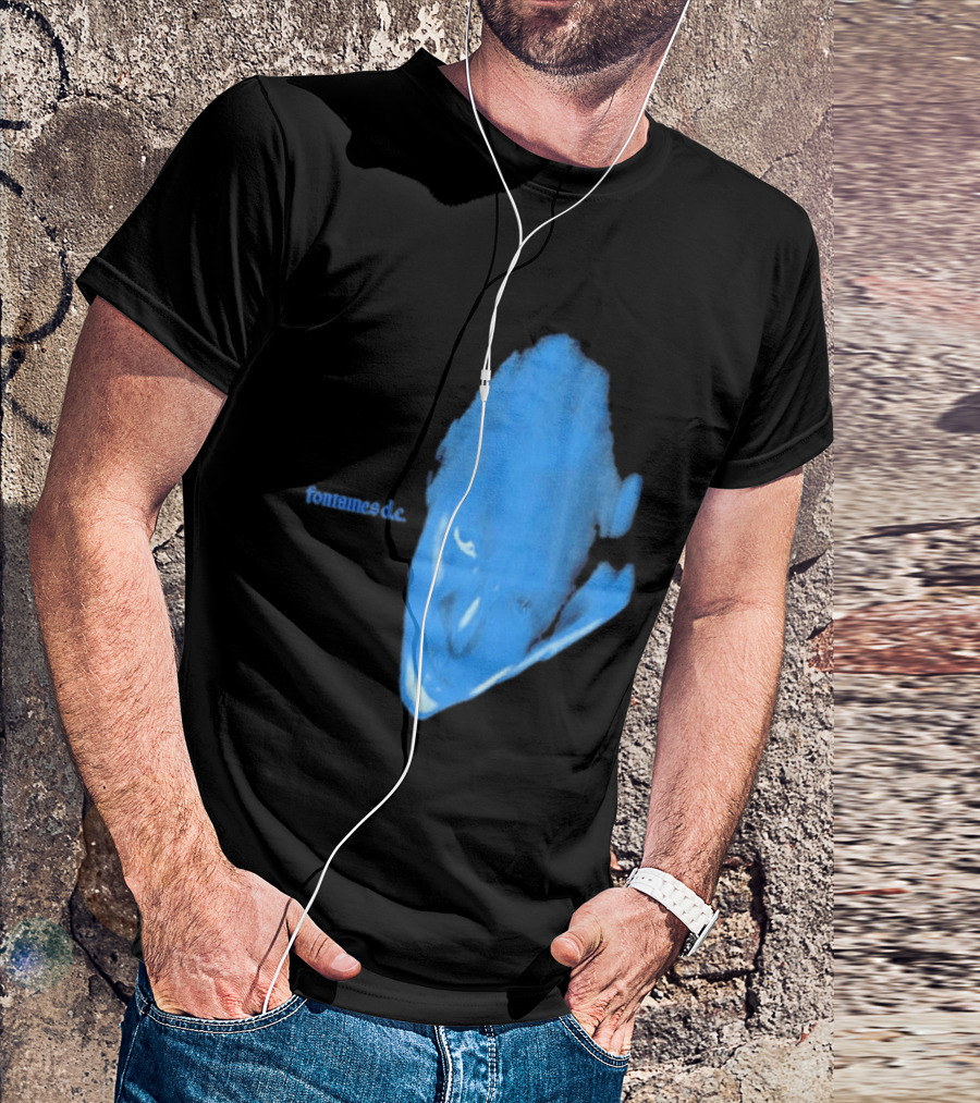 Fontaines D.C. Dopamine Chamber Blue Cover Black T-Shirt