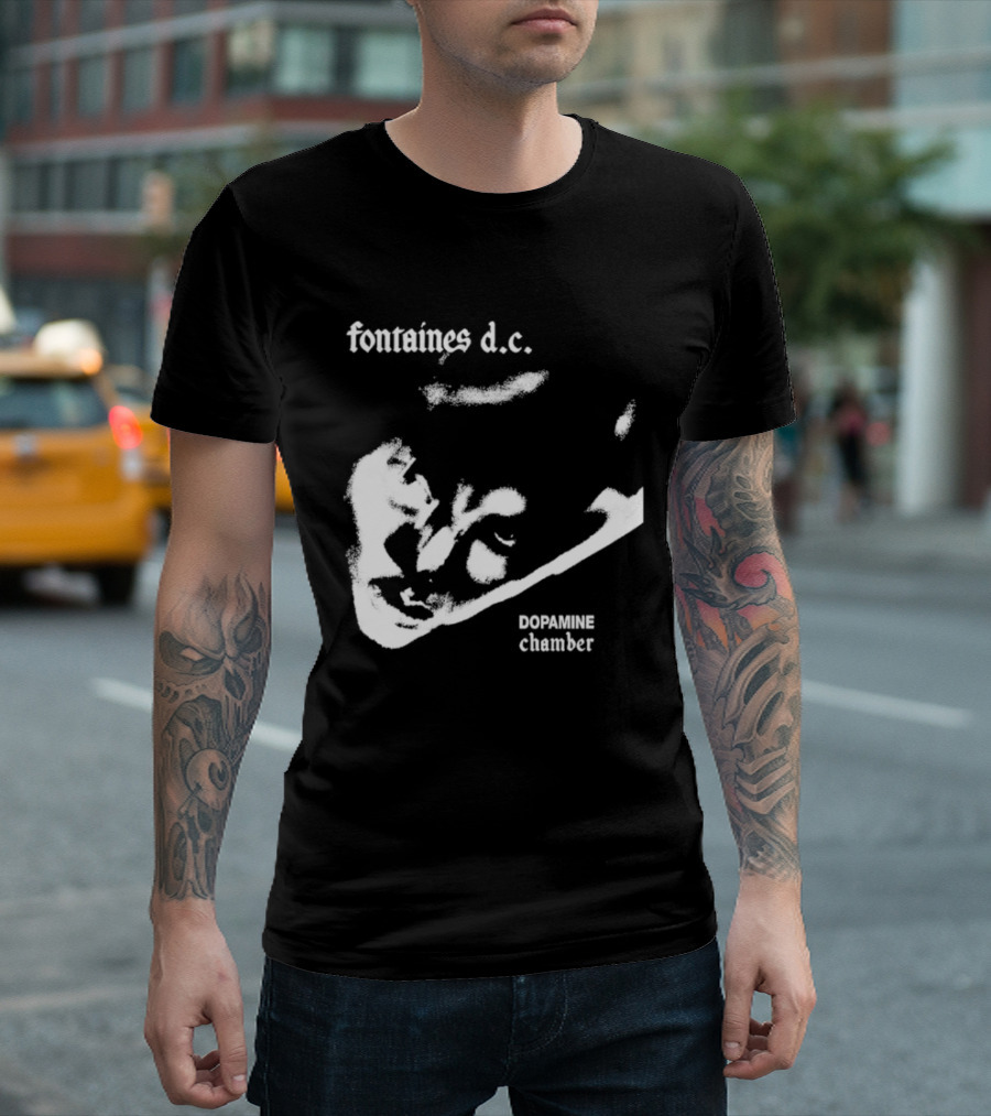 Fontaines D.C. Dopamine Chamber Black And White T-Shirt
