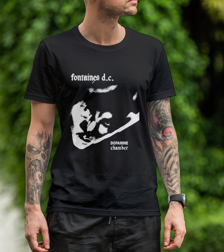 Fontaines D.C. Dopamine Chamber Black And White T-Shirt