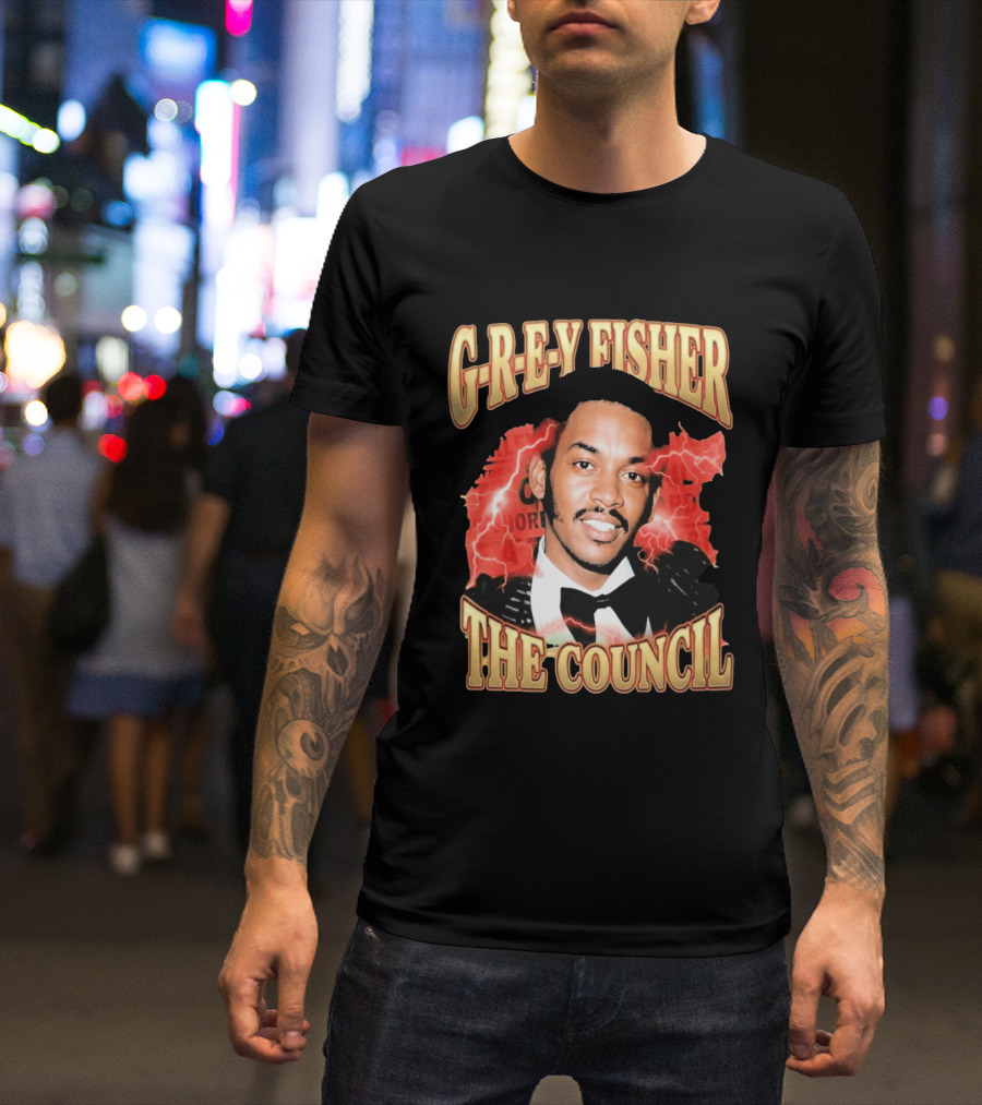 G REY Fisher The Council T-Shirt