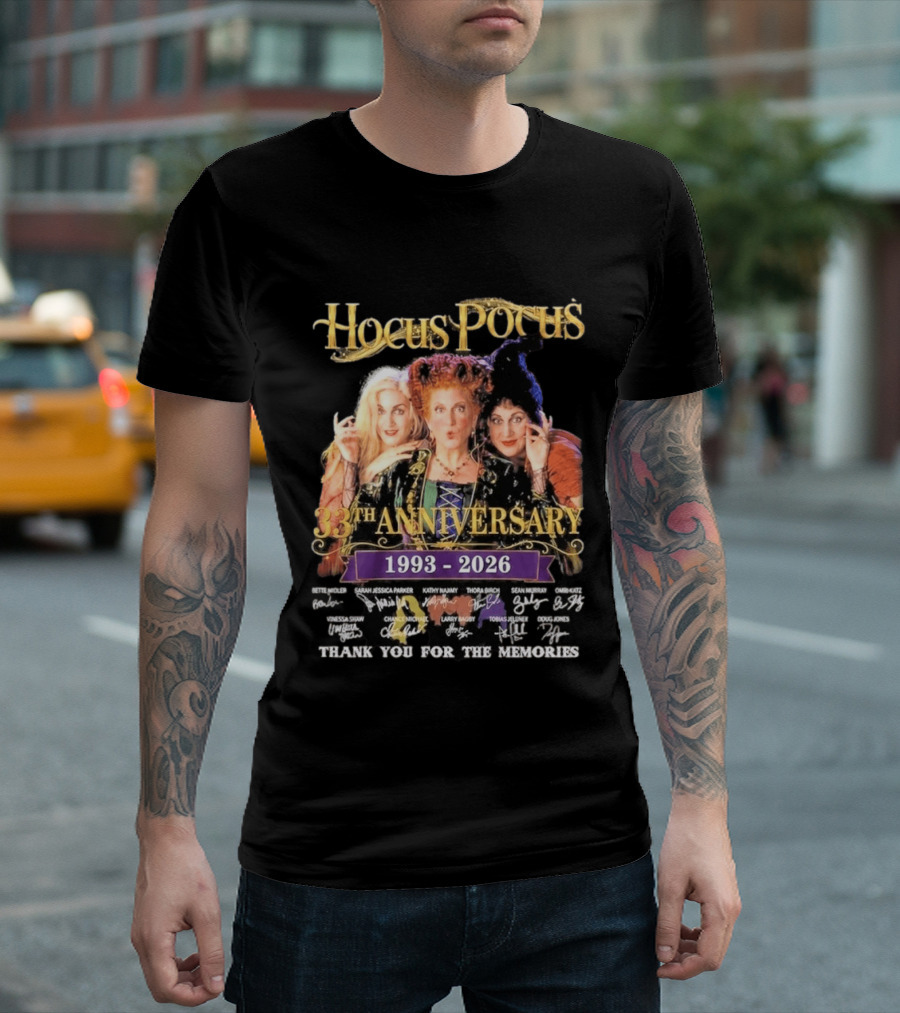 Hocus Pocus 33rd Anniversary 1993 2026 Thank You For The Memories T-Shirt