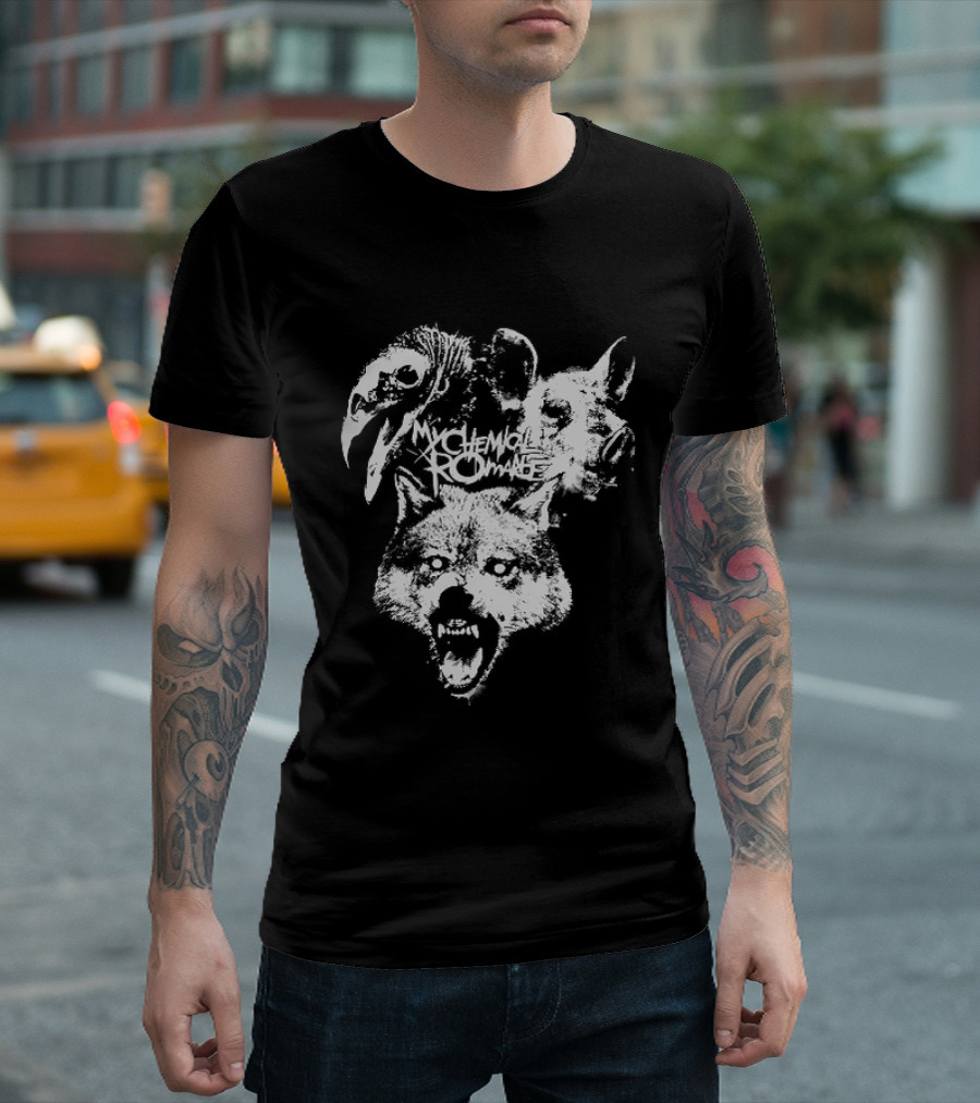 MCR Washington 2026 Tour Mask Animal Faces T-Shirt