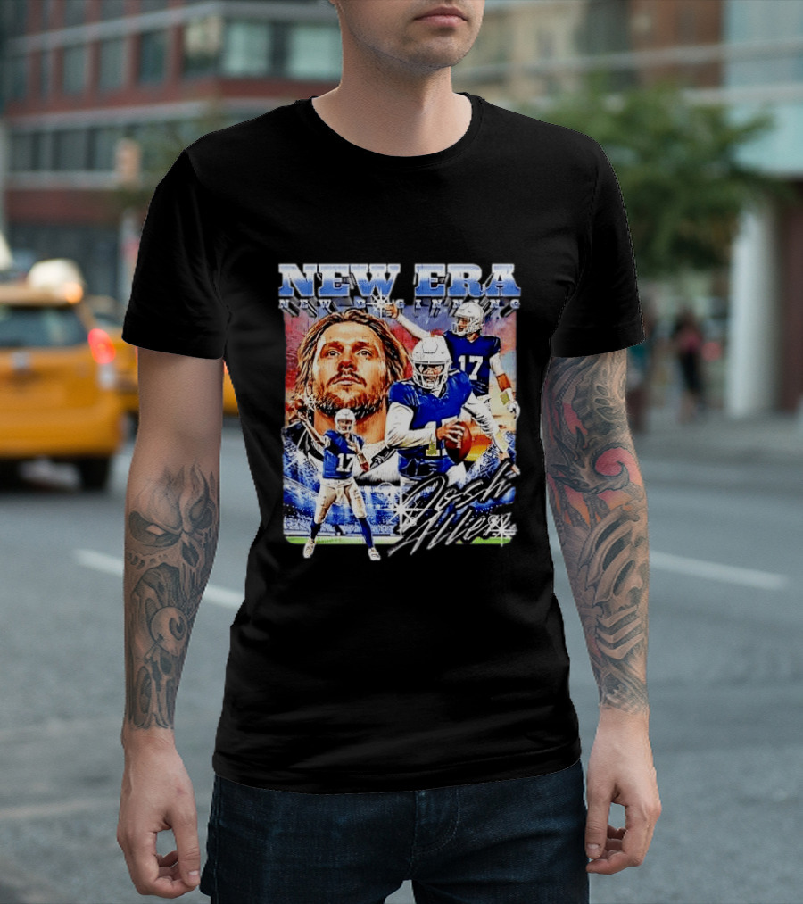 New Era Josh Allen Football Quarterback Action Number 17 Montage T-Shirt