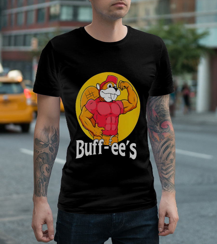 Buff Ee's Muscle Buc Ee's Beaver Fitness T-Shirt