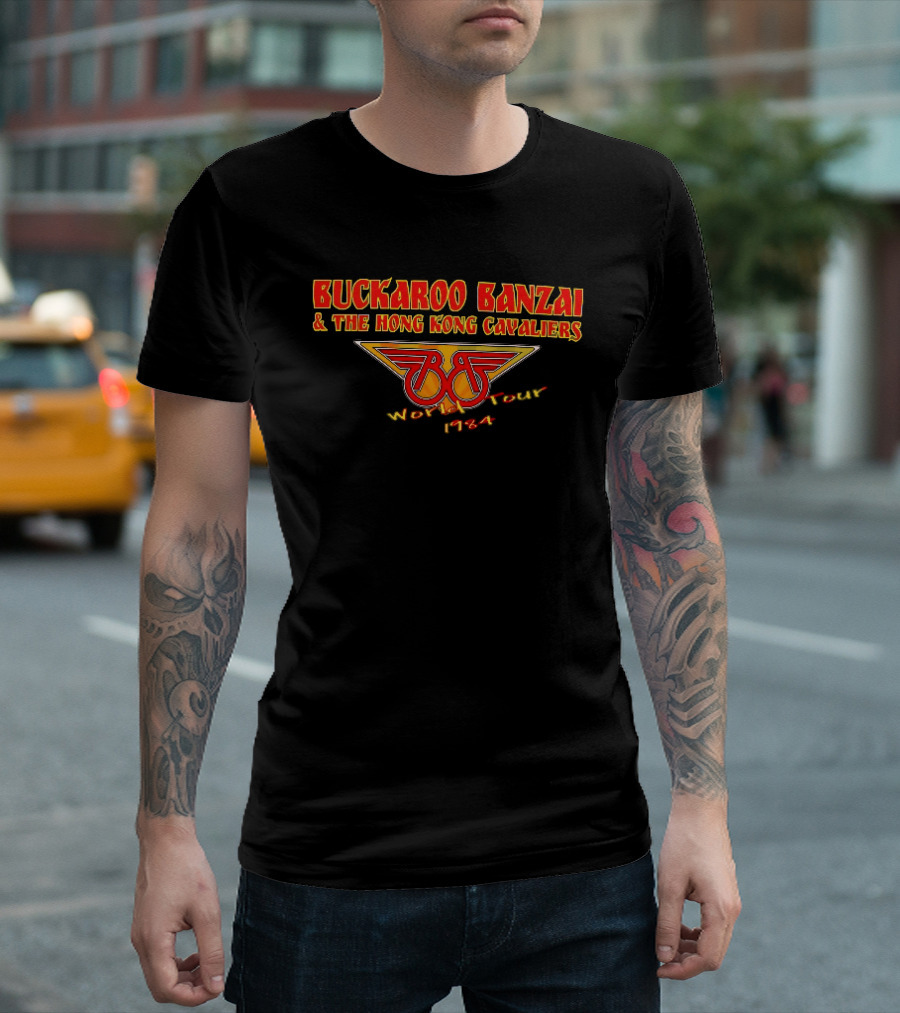 Buckaroo Banzai And The Hong Kong Cavaliers World Tour 1984 Retro BB Wings T-Shirt