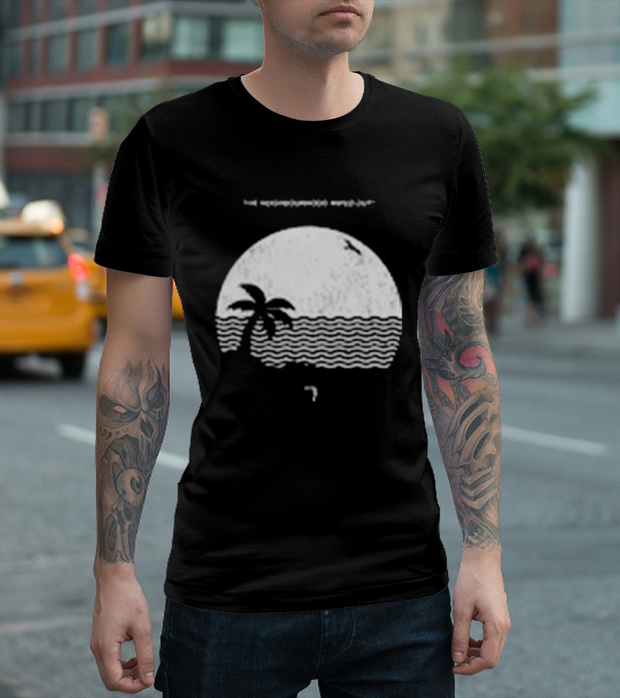 The Neighbourhood Wiped Out Album Palm Tree Beach Scene T-Shirt